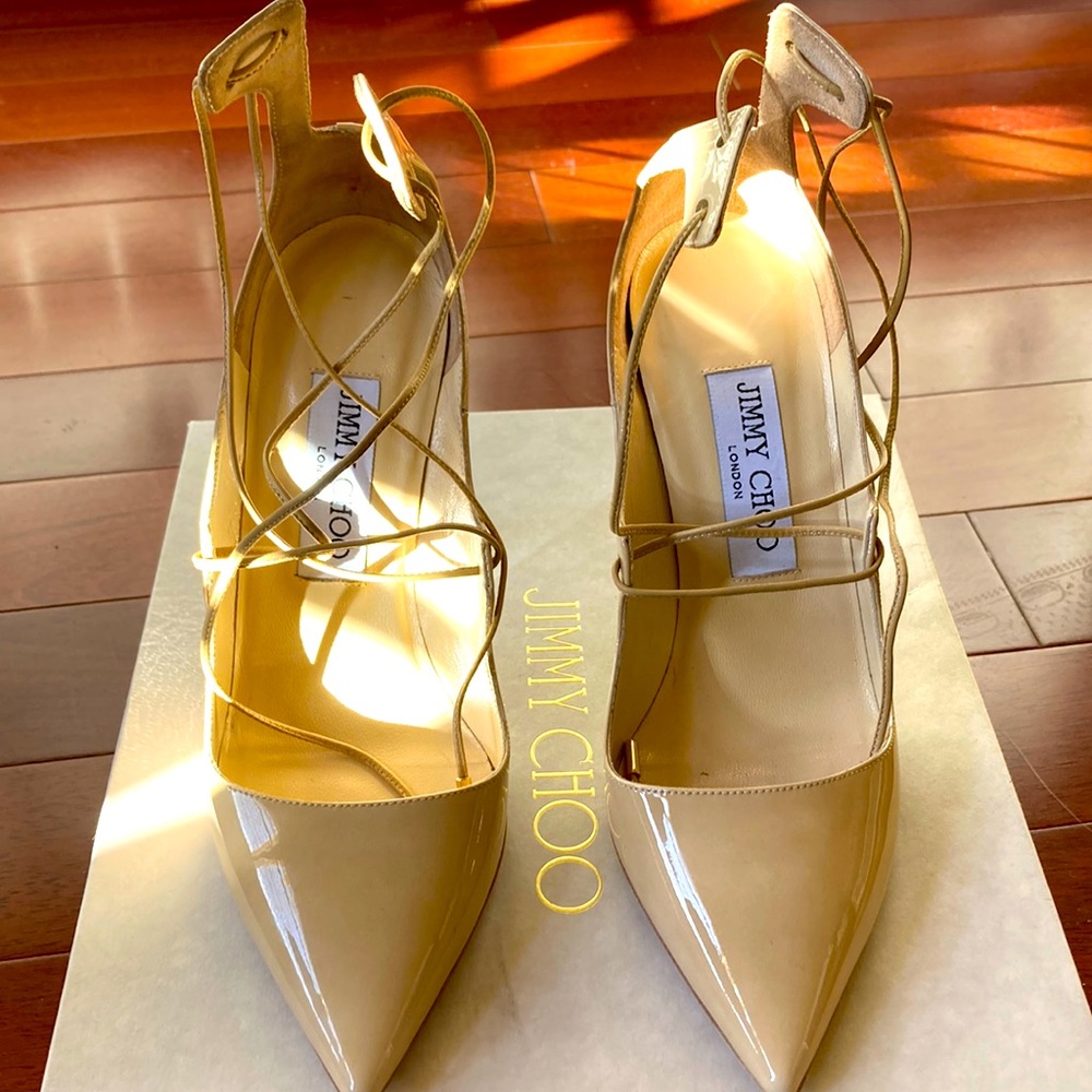 Jimmy Choo pointed toe pump.